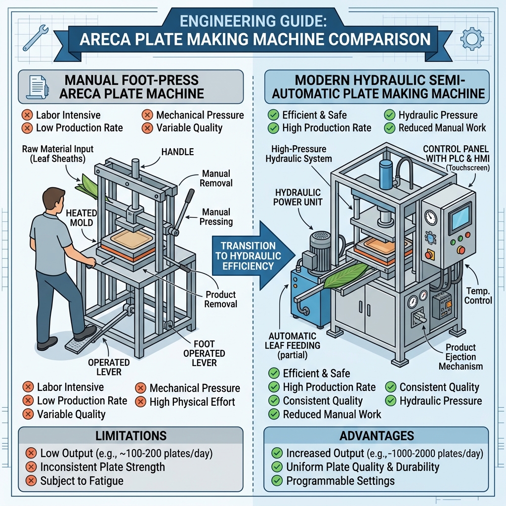 Manual vs. Semi-Automatic Areca Machinery: Which is Better?